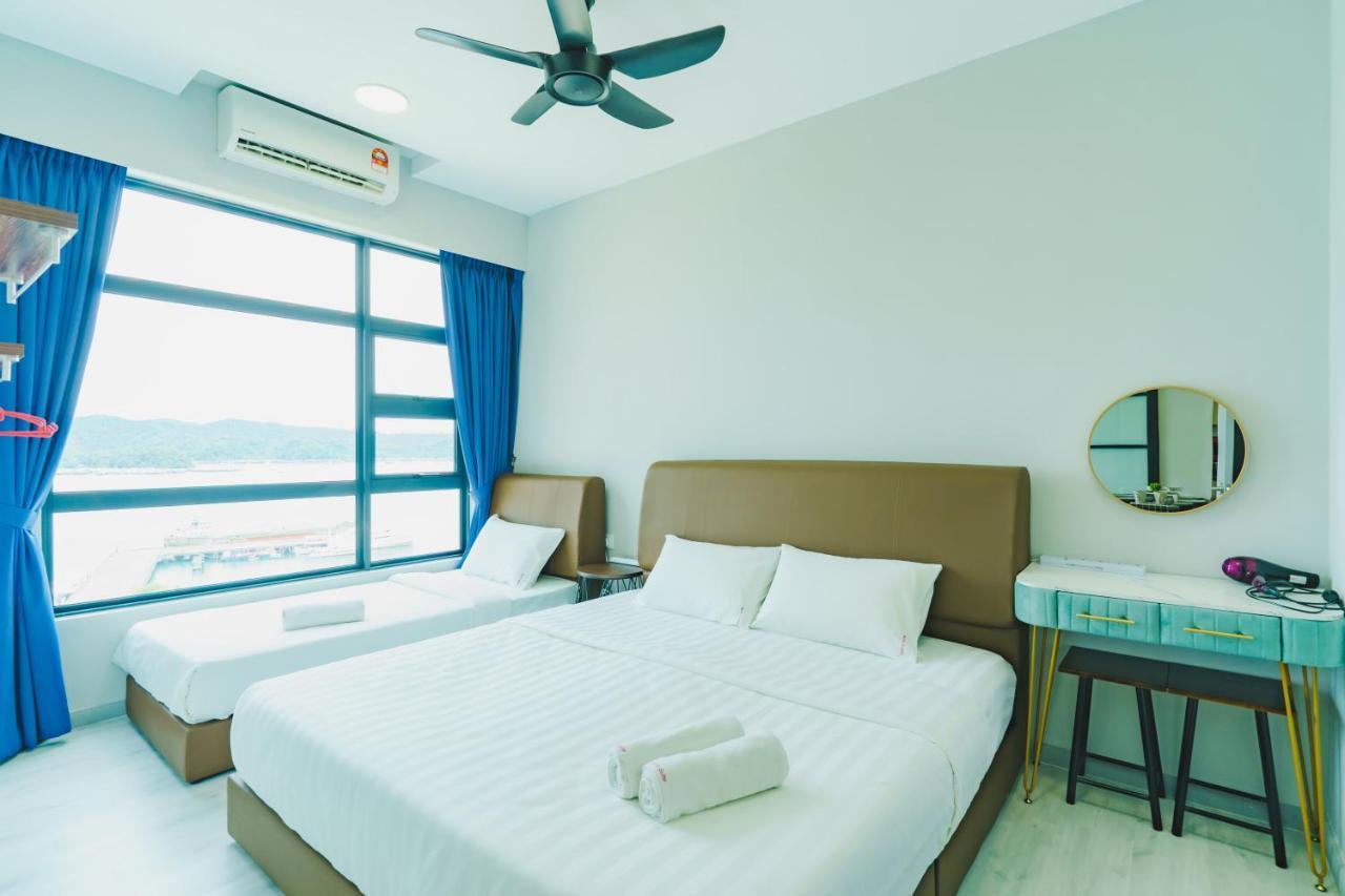 Full Seaview 2R1B Condo For 6Pax In Kota Kinabalu Esterno foto