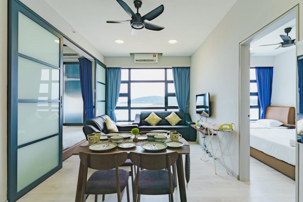 Full Seaview 2R1B Condo For 6Pax In Kota Kinabalu Esterno foto